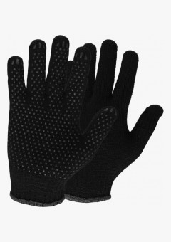 Перчатки 10кл. полушерстяные двойные с ПВХ ТОЧКА (105гр.)