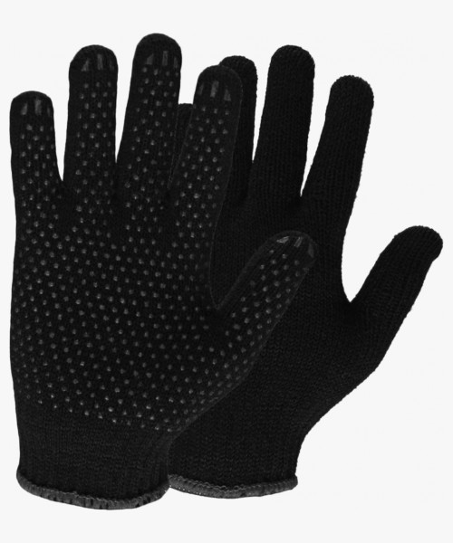 Перчатки 10кл. полушерстяные двойные с ПВХ ТОЧКА (105гр.)