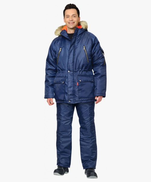 Костюм мужской СИРИУС-АЛЯСКА куртка, брюки, синий