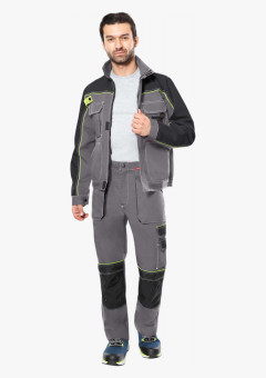 Костюм СИРИУС-АГАТ куртка, брюки, серый с черным