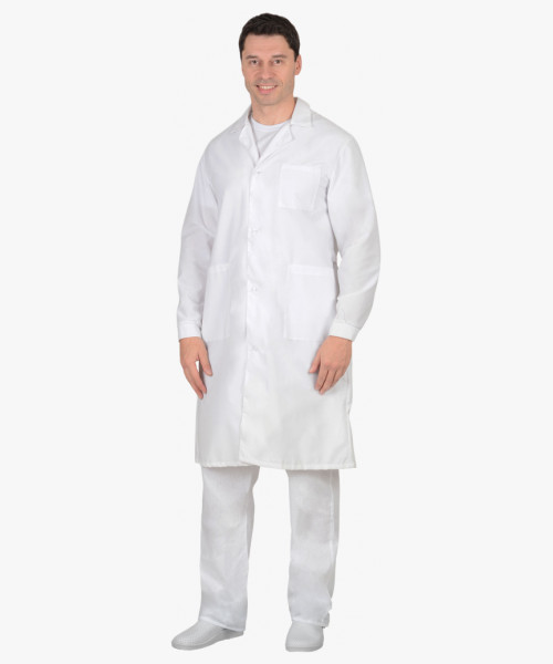 Халат мужской х/б бязь белый