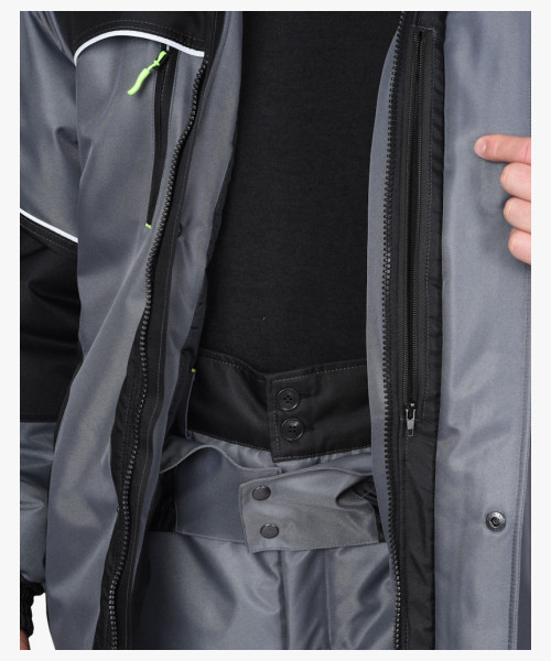 Костюм СИРИУС-АРКТИКА зимний, куртка дл., брюки, средне-серый с черным