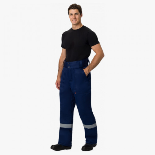 Брюки зимние Экспертный-Люкс (Смесовая, 210), темно-синий