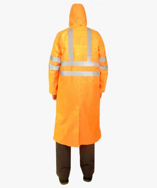 Плащ влагозащитный сигнальный с СОП ExtraVision WPL (225 гр/м2) оранжевый (ЧЗ)