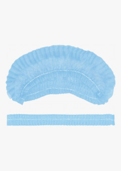 Шапочка-Шарлотта одноразовая 12г/м2, голубая, (упак.100 шт.), (НДС 10%), (х1 упак. х 10 упак.)