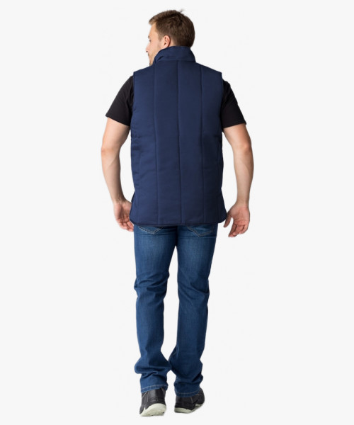 Жилет утепленный Универсальный (Смесовая, 210), темно-синий