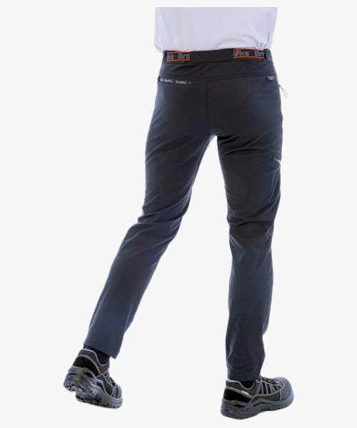 Брюки мужские летние Brodeks Urban KS316 приталенные, материал стрейч, цвет чёрный