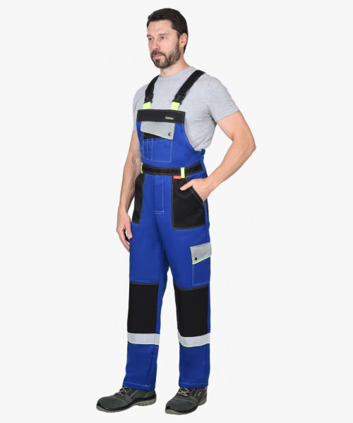 Костюм СИРИУС-ПОЛИНОМ куртка, п/к василек с черным и СОП 50 мм