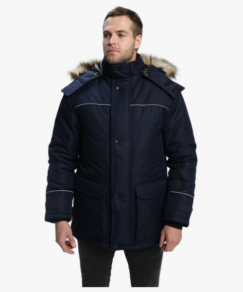 Куртка зимняя Аляска-Люкс (тк.Cat’s eye), т.синий