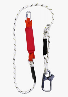 Строп аВеррег+Кс (веревка) регулируемый с амортизатором 1 монт.кар.+1 соед.кар.