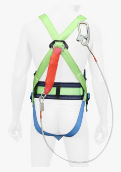 Привязь страховочная УСП 2 аБЖ с тросом 1,5м с амортизатором