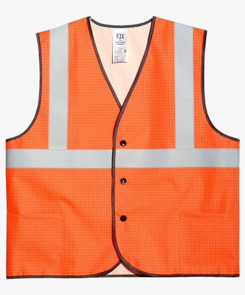 Жилет сигнальный огнестойкий Прометей СОП-3 (тк.Полиэфир,250) тип-3, оранжевый