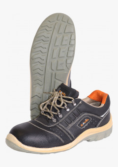 Полуботинки УНИВЕРСАЛ/Ю, кожа (черные), ПУ-ПУ