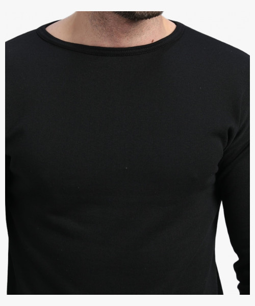 Белье трикотажное с начесом (тк.Трикотаж,205), черный