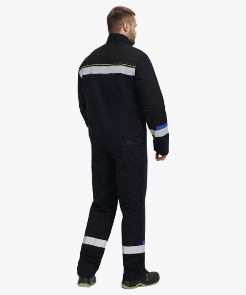 Костюм Бостон (тк.Саржа,320) брюки, т.синий/васильковый