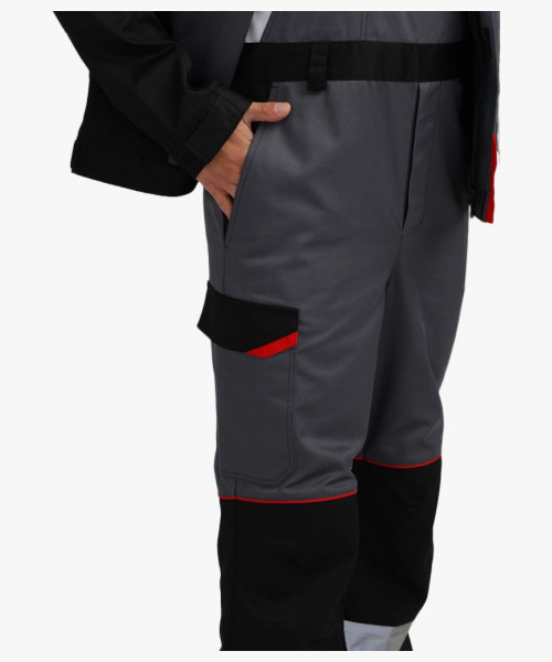 Костюм Сервис NEW (тк.Смесовая,240) п/к, серый/черный