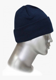 Шапка трикотажная синяя