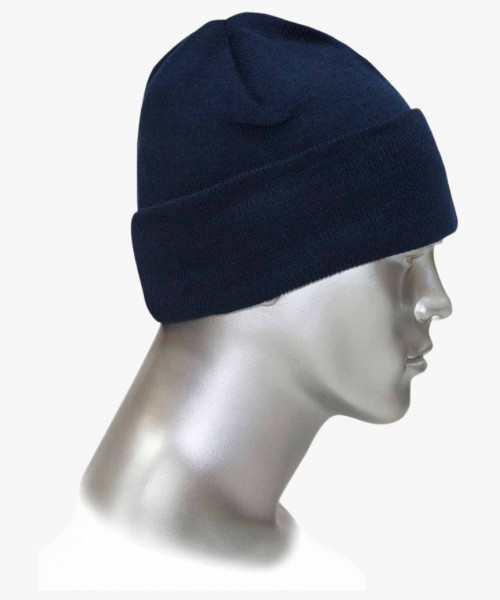 Шапка трикотажная синяя