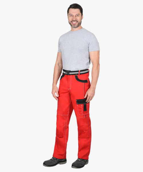 Костюм СИРИУС-ПРЕСТИЖ куртка, брюки красный с черным