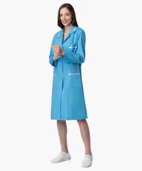 Халат женский Стандарт (тк.ТиСи), голубой