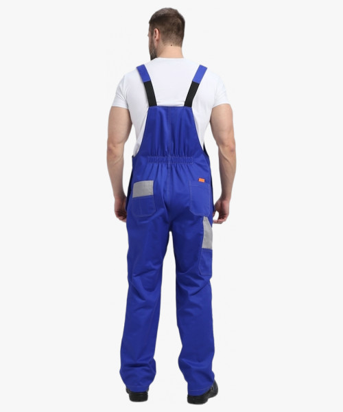 Костюм Драга-2 (тк.Смесовая МВО,240) п/к, васильковый/св.серый/оранжевый