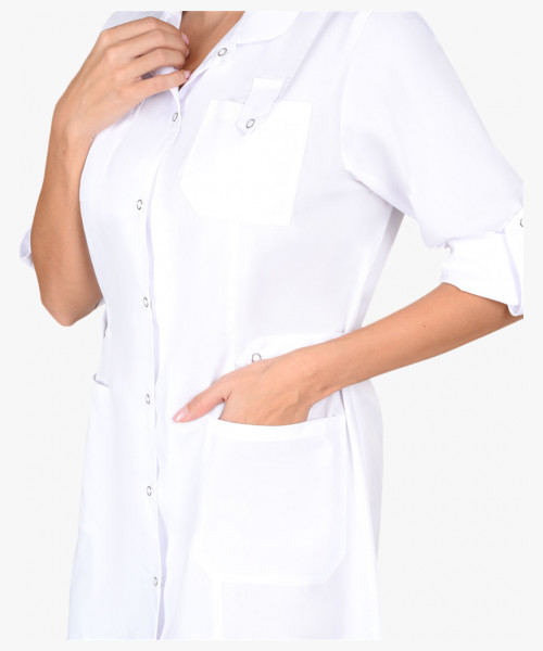 Халат СИРИУС-ГЛЭМ женский белый