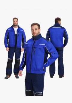 Куртка ProfLineSpecialist (тк.Смесовая,240), васильковый/т.синий