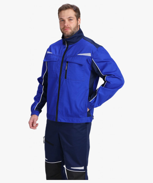 Куртка ProfLineSpecialist (тк.Смесовая,240), васильковый/т.синий