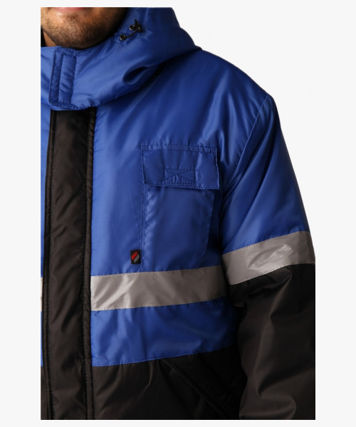 Костюм зимний Мегрес-2 СОП (тк.OxLine,90) п/к, васильковый/черный