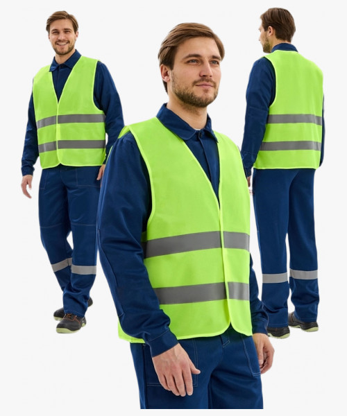 Жилет сигнальный ProfLineBase (тк.Полиэфир,60), желтый