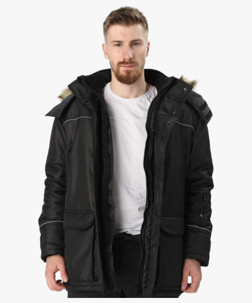 Куртка зимняя Аляска-Люкс (тк.Cat’s eye), черный