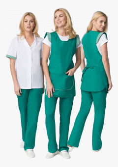 Костюм женский Надежда (тк.ТиСи), зеленый/белый