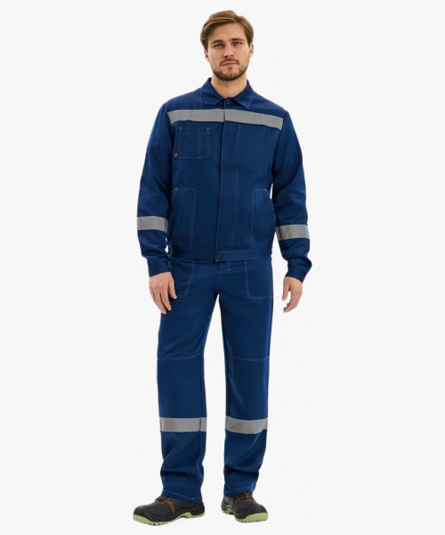 Костюм Лигор-1 СОП К. (тк.Смесовая,210) брюки, т.синий