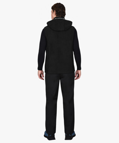 Жилет СИРИУС-ТЕХНО чёрный (флис дублированный)