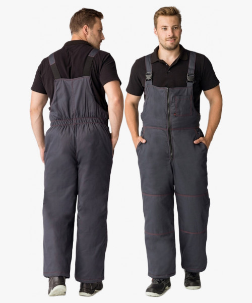 Полукомбинезон зимний Флофт (тк.Твил,210), т.серый