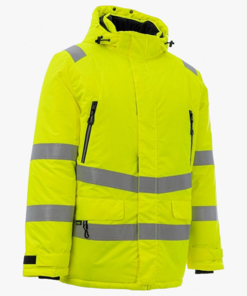 Куртка-парка сигнальная зимняя Brodeks KW220, цвет жёлтый