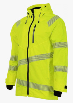 Куртка-парка сигнальная летняя Brodeks KS223, цвет жёлтый