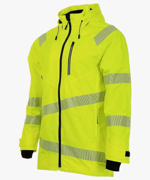Куртка-парка сигнальная летняя Brodeks KS223, цвет жёлтый
