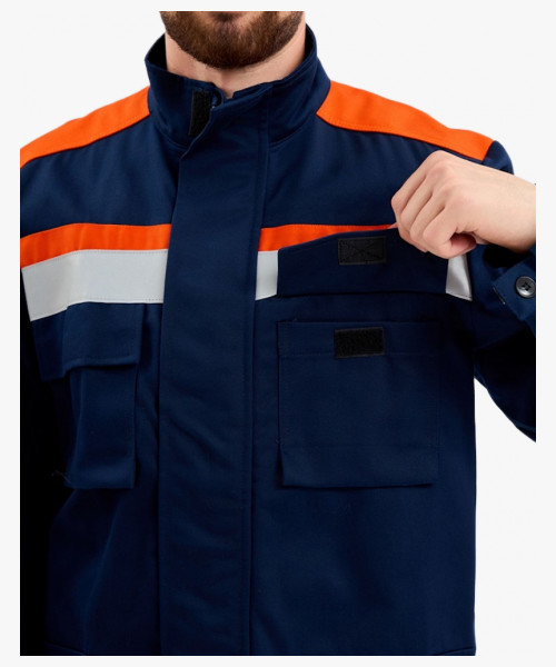 Костюм летний Энергия-А (13,2 кал.), т.синий/оранжевый