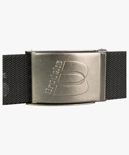 Ремень Brodeks KM128 + стрейч, цвет чёрный, длина 140 см