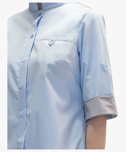 Блуза СИРИУС-ВЕНЕЦИЯ женская голубая