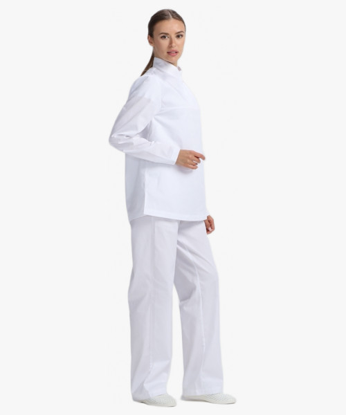 Костюм женский ХАССП-Стандарт NEW (тк.Смесовая,160), белый