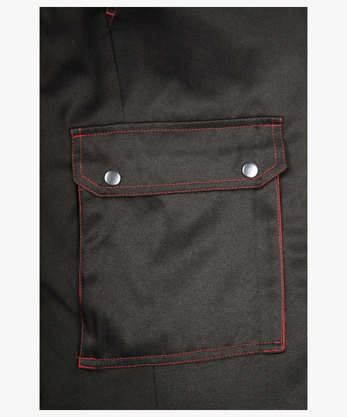 Костюм зимний Титан (Смесовая, 210) п/к, черный/красный