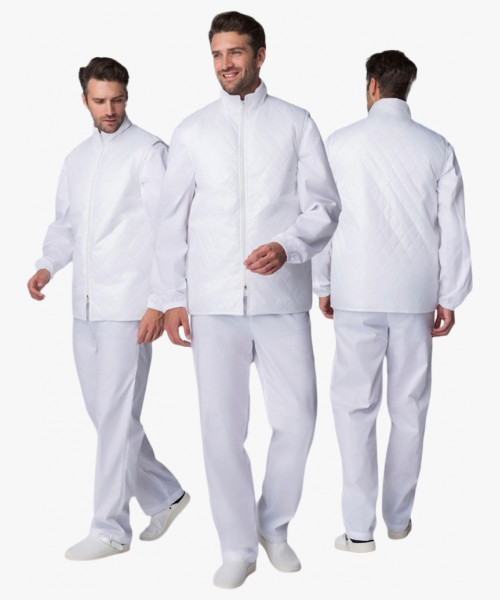 Жилет утепленный Хаспфуд (тк.Дюспо,80), белый