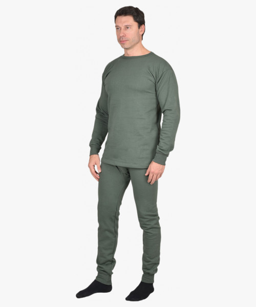 Бельё нательное трикотажное с начёсом (зима),оливковые тона,пл.250 г/кв.м Россия, ГОСТ