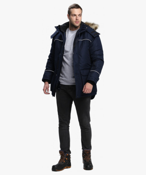 Куртка зимняя Аляска-Люкс (тк.Cat’s eye), т.синий