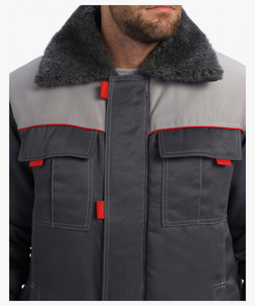 Куртка зимняя Фаворит MILL (тк.Смесовая,210), т.серый/серый