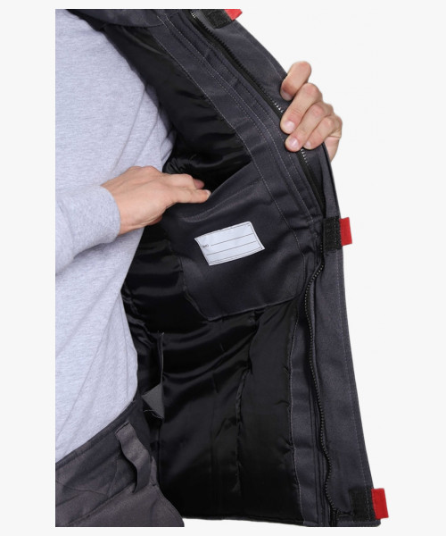 Жилет утепленный Флофт (тк.Смесовая,210), т.серый/серый