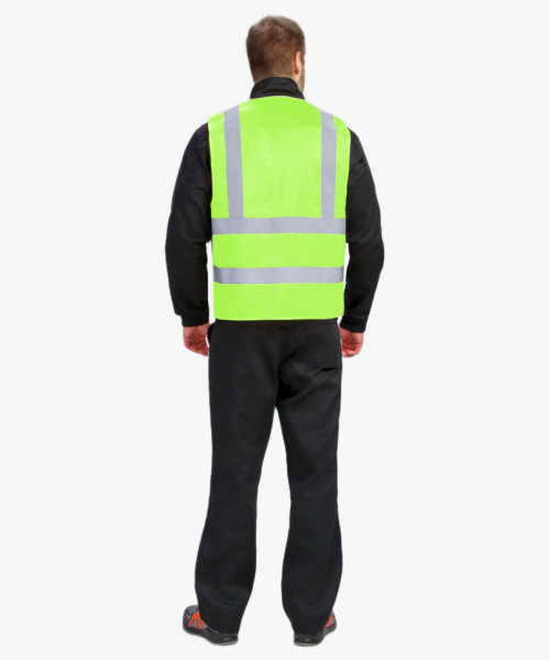 Жилет сигнальный ProfLineBase СОП-4 (тк.Полиэфир,100), желтый