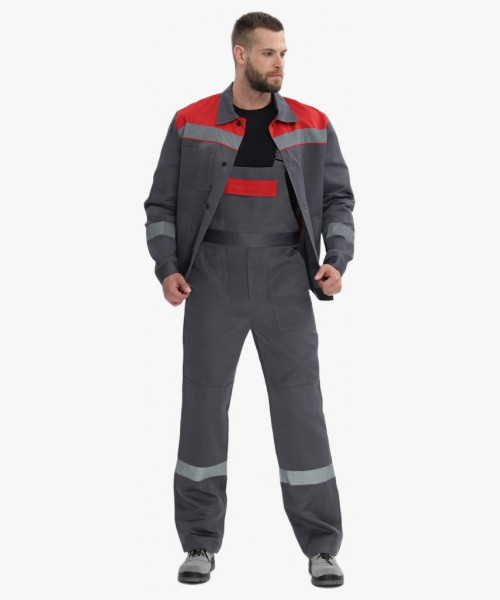 Костюм Легион-2 СОП (тк.Смесовая,210) п/к, т.серый/красный